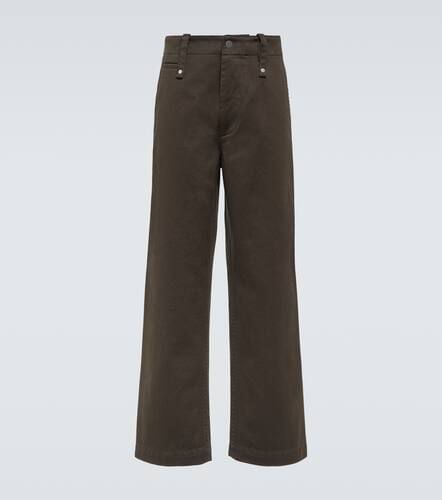 Cotton twill straight pants - Burberry - Modalova