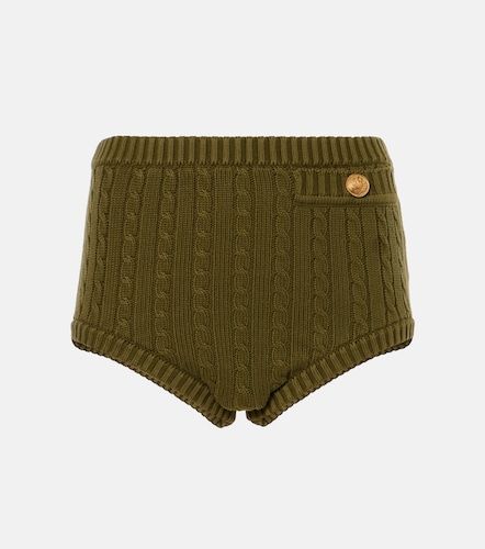 Cable-knit cotton-blend shorts - Chloe - Modalova