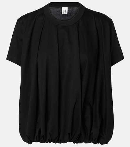 Pleated cotton top - Noir Kei Ninomiya - Modalova