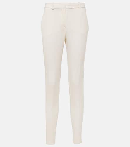 Versace High-rise wool slim pants - Versace - Modalova