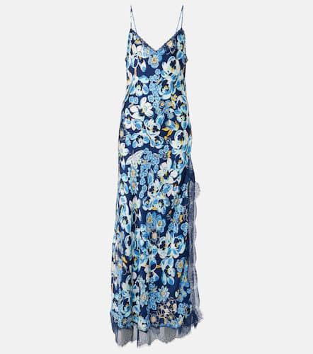 Floral lace-trimmed slip dress - Poupette St Barth - Modalova