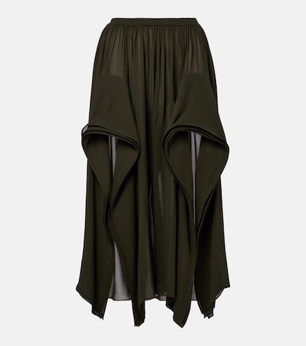 Ruffled georgette wide-leg pants - Alaia - Modalova
