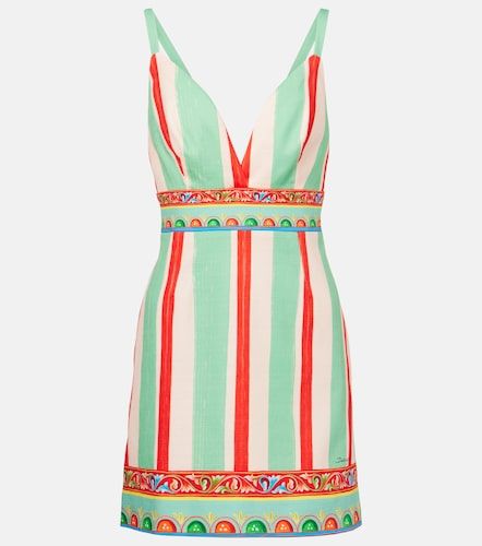 Abito corto Taormina in misto cotone - Dolce&Gabbana - Modalova