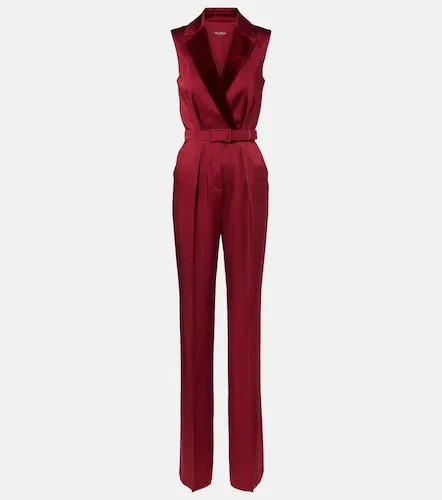 Mono Scalata de satén con terciopelo - Max Mara - Modalova