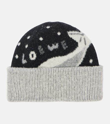 X Suna Fujita Whale wool-blend beanie - Loewe - Modalova