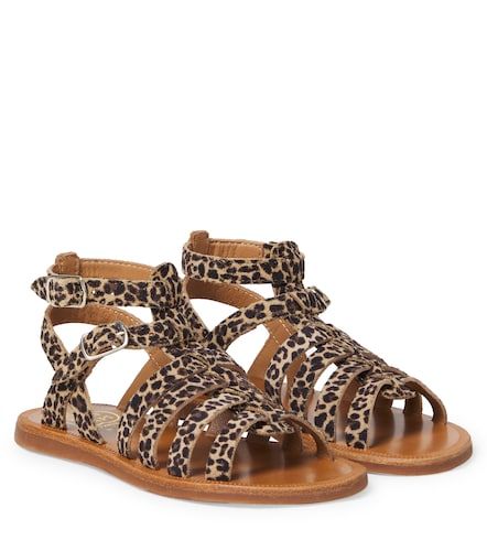 Sandalias Plagette Gladiator de ante - Pom d'Api - Modalova