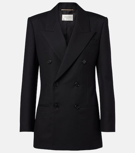 Blazer cruzado de lana - Saint Laurent - Modalova