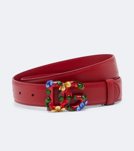 DG embellished leather belt - Dolce&Gabbana - Modalova
