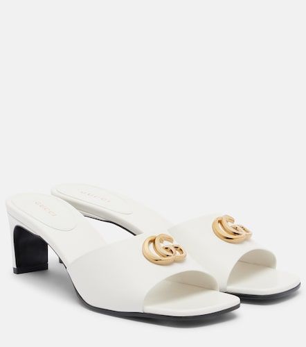 Gucci Double G leather mules - Gucci - Modalova