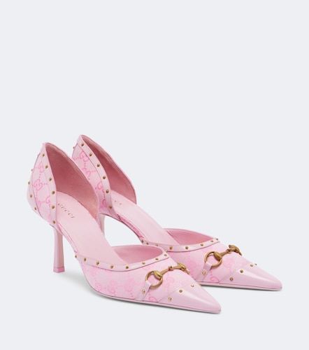 Pumps Savoy Horsebit aus Canvas - Gucci - Modalova