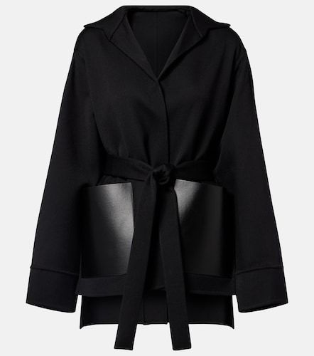 Alaïa Jacke aus Schurwolle mit Leder - Alaia - Modalova