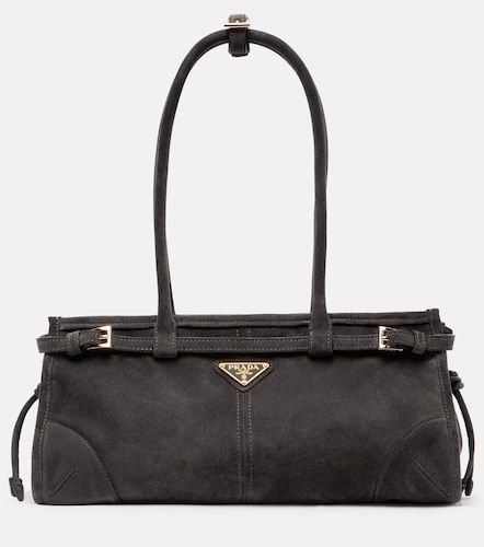 Borsa a spalla Bonnie Medium in suede - Prada - Modalova