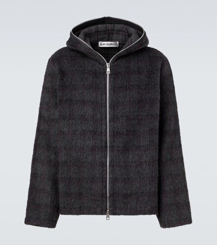 Checked knitted zip-up hoodie - Our Legacy - Modalova