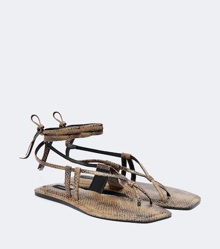 Raslo snake-effect leather sandals - A.Emery - Modalova
