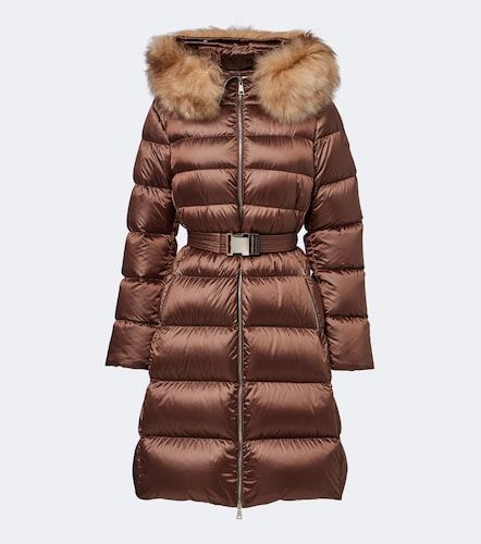 Moncler Shearling-trimmed down coat - Moncler - Modalova