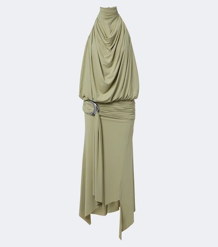 Vida draped jersey midi dress - De La Vali - Modalova