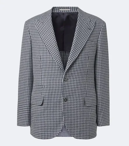 Houndstooth cashmere blazer - Brunello Cucinelli - Modalova