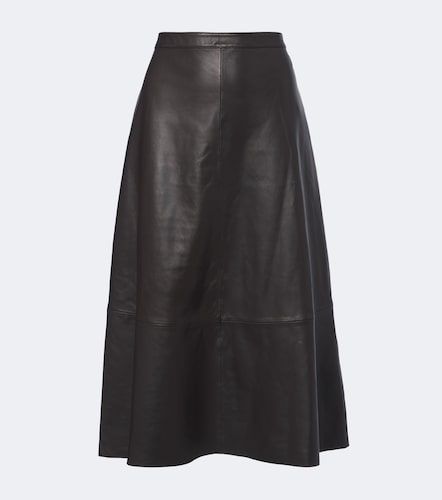 Yves Salomon Leather midi skirt - Yves Salomon - Modalova
