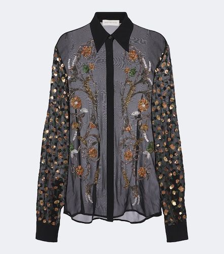 Embellished sheer blouse - Dries Van Noten - Modalova