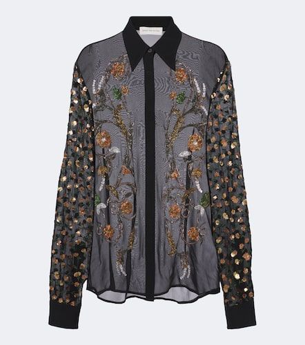 Embellished sheer blouse - Dries Van Noten - Modalova