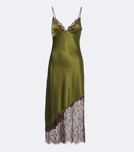 Abito sottoveste Lara in misto seta con pizzo - Staud - Modalova