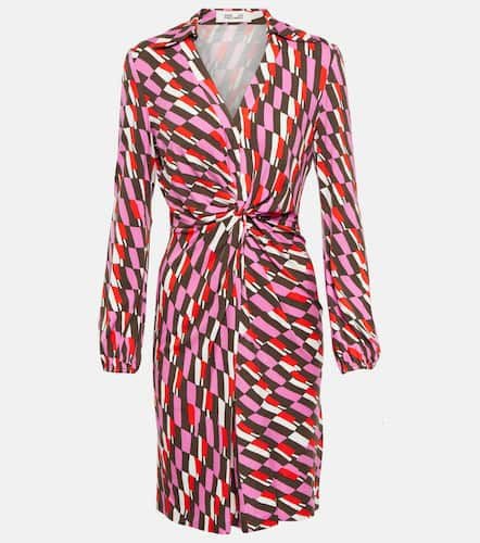 Printed wrap minidress - Diane von Furstenberg - Modalova