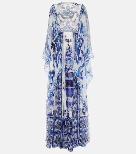 Printed silk chiffon gown - Dolce&Gabbana - Modalova