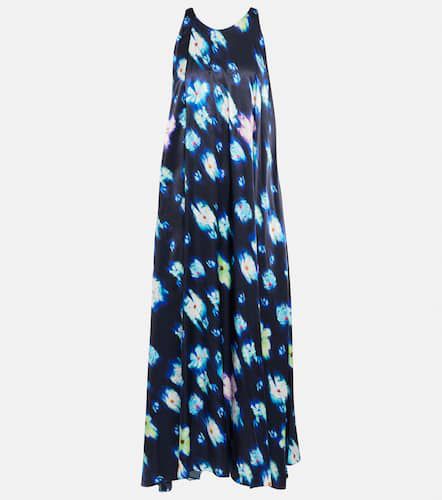 Floral satin midi dress - Dorothee Schumacher - Modalova