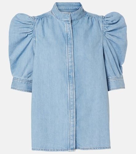 Frame Puff-sleeve denim blouse - Frame - Modalova