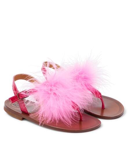 PèPè Sandalias Vernice de piel con plumas - PePe - Modalova