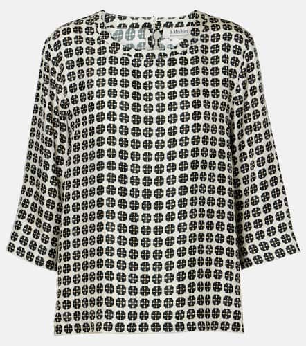 S Max Mara Ribes checked silk top - 'S Max Mara - Modalova