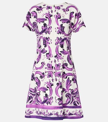Vestido corto Majolica estampado - Dolce&Gabbana - Modalova