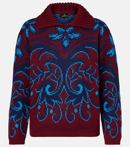 Paisley wool jacquard polo sweater - Etro - Modalova