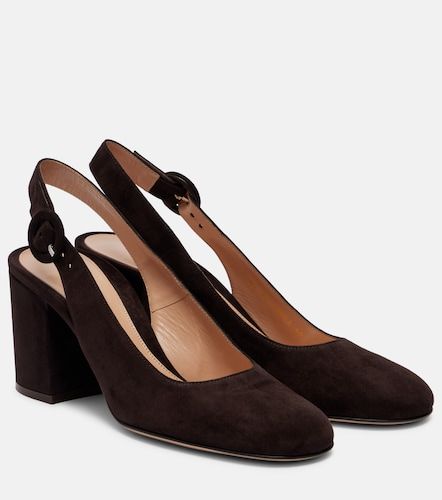 Suede slingback pumps - Gianvito Rossi - Modalova