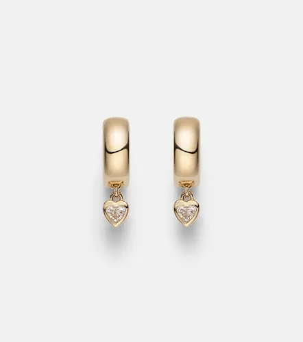 Pendientes de aro de oro de 14 ct con diamantes - Roxanne First - Modalova