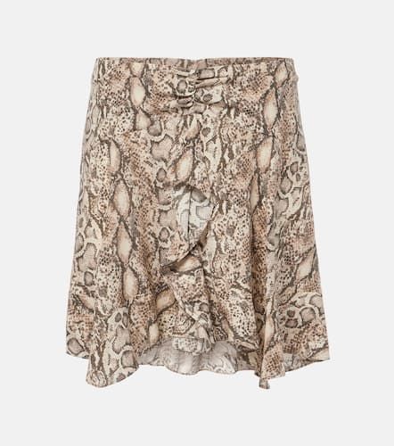 Ozany snake-print silk-blend miniskirt - Isabel Marant - Modalova