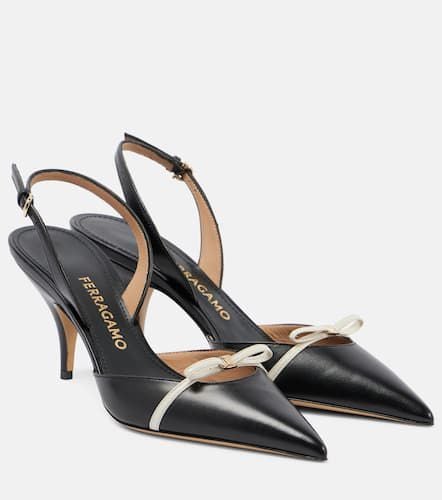 Gylla 70 leather slingback pumps - Ferragamo - Modalova