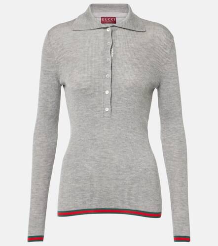 Gucci Polo in cashmere e seta - Gucci - Modalova