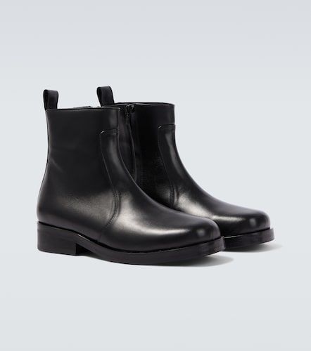 Square leather ankle boots - Studio Nicholson - Modalova