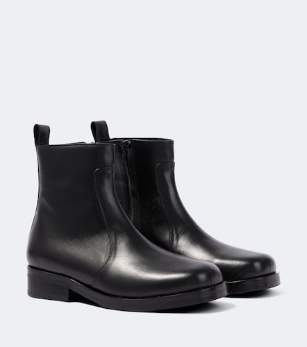 Square leather ankle boots - Studio Nicholson - Modalova
