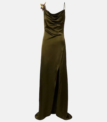 Blumarine Applique satin gown - Blumarine - Modalova