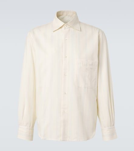 Stòffa Camicia in cotone e seta a righe - Stoffa - Modalova