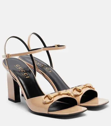Signora Horsebit leather slingback sandals - Gucci - Modalova