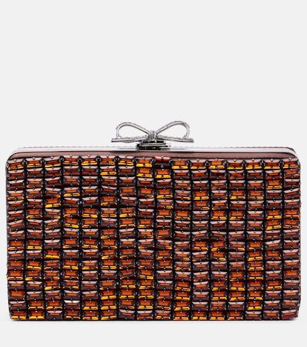Clutch Bow e cristalli - Self-Portrait - Modalova
