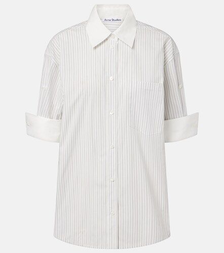 Camicia in popeline di cotone a righe - Acne Studios - Modalova