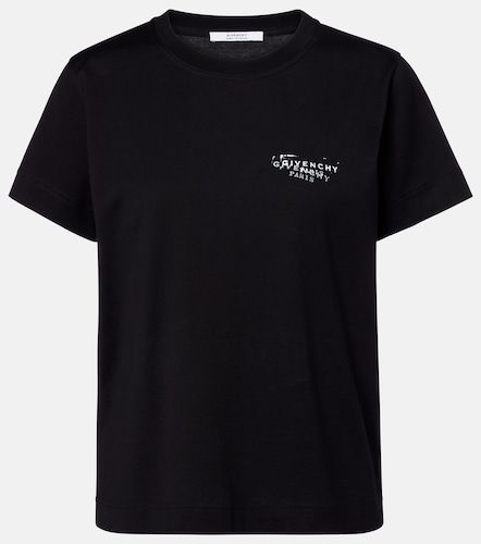 Camiseta de jersey de algodón con logo - Givenchy - Modalova