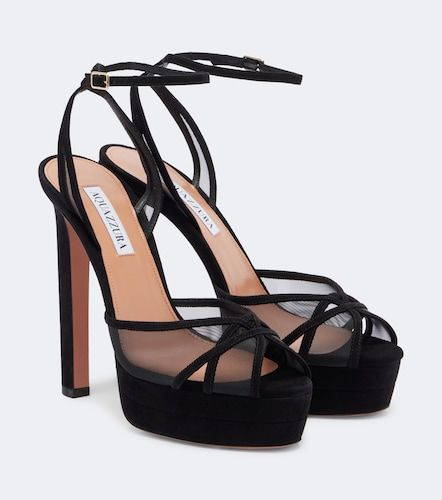 Shear suede platform sandals - Aquazzura - Modalova