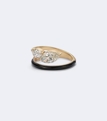 Anillo Emily de oro de 18 ct y esmalte con diamantes - Kamyen - Modalova