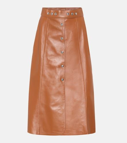 Prada Leather midi skirt - Prada - Modalova