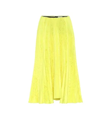 Satin-jacquard pleated midi skirt - Balenciaga - Modalova